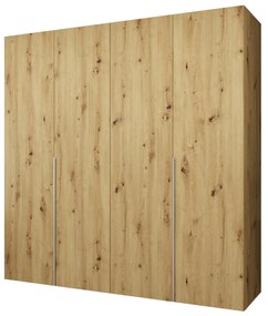 Dulap de haine 200 cm Alice 1 (Stejar artisan + Cașmir). 1126114