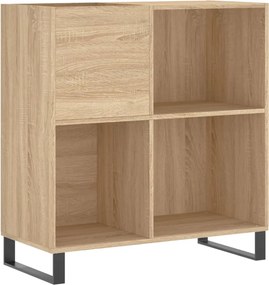vidaXL Dulap pentru discuri stejar sonoma 84,5x38x89 cm lemn compozit