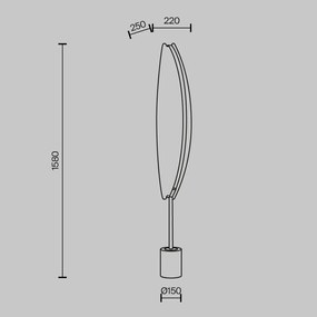Lampadar LED design decorativ Breeze
