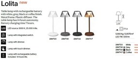 Lampa LED portabila pentru iluminat exterior Lolita tl alba