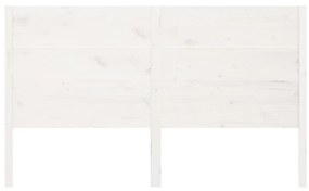 Tablie de pat, alb, 126x4x100 cm, lemn masiv de pin Alb, 126 x 4 x 100 cm, 1