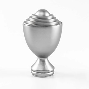 Galerie simpla bara zimtata Pluton 25/19, metal, argintiu - 360 cm