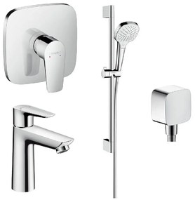 Set baterie lavoar Hansgrohe Talis E 71710000, baterie de duș Hansgrohe Talis E 71765000, 26582400, 26457000