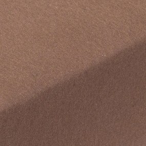 Cearşaf cu elastic jersey EXCLUSIVE de culoarea ciocolatei set 2 buc 90 x 200 cm