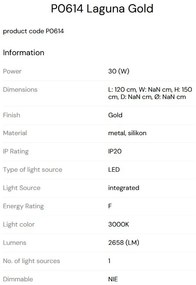 Lustra LED design modern LAGUNA auriu