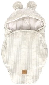 Păturică de înfășat bej din catifea reiată 45x80 cm – Meowbaby