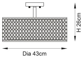 Lustră aplicată Endon 101568 CORDERO 3xE27/10W/230V auriu