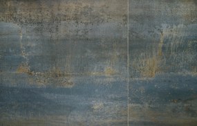 Masa extensibila Luciano marmura albastra/negru L180-230 cm