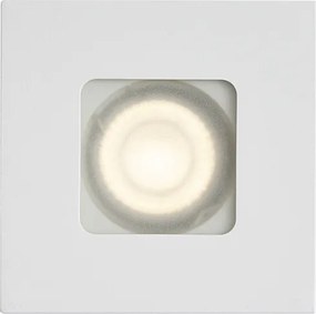 Set de 6 spoturi încastrate moderne albe pătrate IP44 - Qure