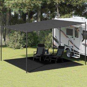 vidaXL Covor de cort, negru, 400x400 cm, HDPE