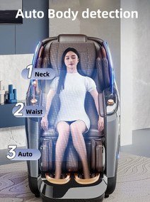 DRUSUS Fotoliu de masaj inteligent 3D – Relaxare completă, ca la spa, chiar la tine acasă