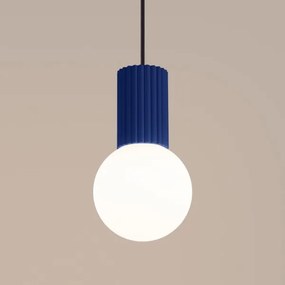 Lustră pe cablu Sollux SL.1739 HALO 1xG9/8W/230V d. 12 cm albastru