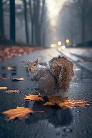 Fotografie Autumn Squirrel, Marcel Egger