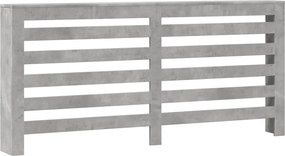 vidaXL Mască pentru calorifer, gri beton, 175x20x82 cm, lemn prelucrat