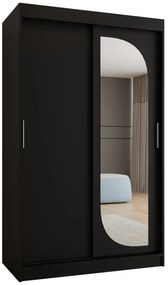Dulap de haine 120 cm Lulu (Negru). 1125971