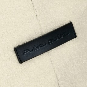 Fotoliu bean bag crem cu tapițerie din țesătură bouclé Razzmatazz – SLOWDOWN