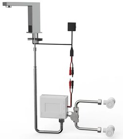 Baterie Lavoar Cu Senzor Smack smk200, Inox Satinat