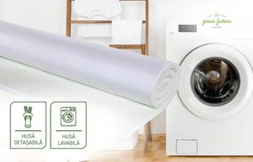 Topper saltea Fresh Mint, 120x190 cm, H 6 cm, 7 Zone de confort