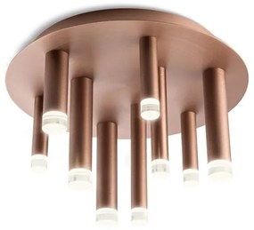 Plafonieră LED MADISON Redo 01-2040 9xLED/4W/230V cupru