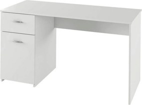 Birou BANY, alb, DTD laminat, 140x60x76 cm