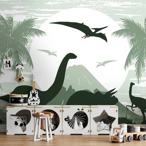 Fototapet - Dinozauri verzi (152,5x104 cm)