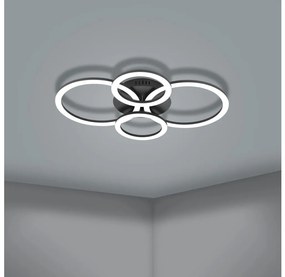 Plafonieră LED dimabilă Eglo 31769 PARRAPOS-Z LED/41W/230V negru