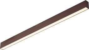 Plafonieră modernă din lemn de nuc cu LED integrat, reglabilă în 3 trepte 2700-4000K cu comutator DIP - Keane
