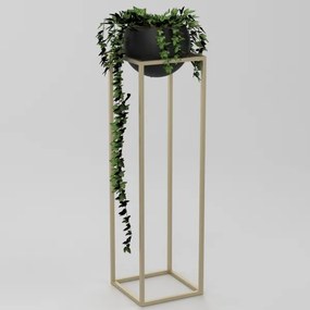 Ghiveci metalic 111,3x29 cm auriu
