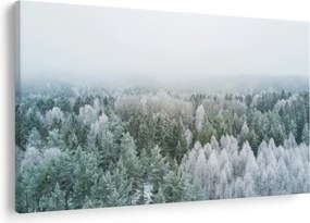 Tablou - Crestele munțillor înzăpezite (90x60 cm)