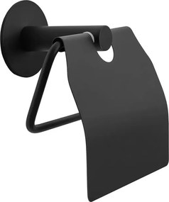 Suport hartie igienica Rea 322219A cu protectie finisaj negru mat
