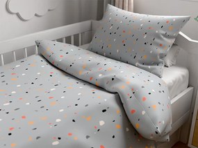 Lenjerie de pat din bumbac pentru patut PINTURA gri Dimensiune lenjerie de pat: 45 x 65 cm | 90 x 135 cm