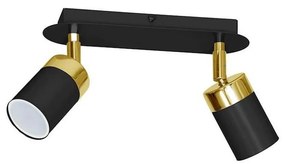 Spot JOKER 2xGU10/25W/230V negru/auriu