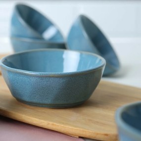 Set de 6 boluri din ceramică Facetta 12 cm,turcoaz