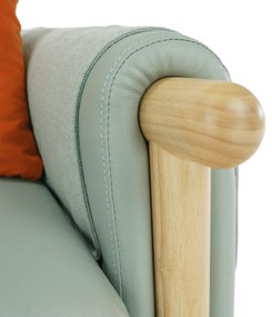 Canapea complet tapiţată 3 locuri, piele / piele ecologică neomint, LINSY