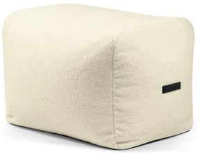 Fotoliu bean bag crem cu tapițerie din țesătură bouclé Plus 70 Lounge – SLOWDOWN