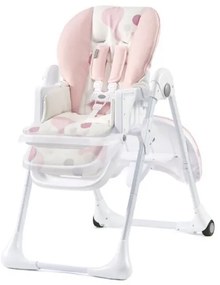 Scaun de masă pentru copii YUMMY roz/alb KINDERKRAFT