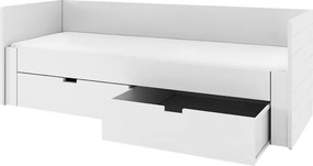 Patul extensibil, alb, 90/180x200, ANTONY