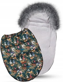 ShopJK SAC DE IARNĂ PENTRU CĂRUCIOR - FLOWER GARDEN - 016540