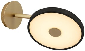 Aplică de perete neagră LED cu intensitate reglabilă ø 15 cm Asteria Wall Short – UMAGE