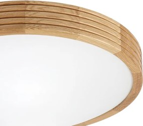 Brilagi - Lampă LED de tavan CARVALHO MODERN SLIM 2xE27/60W/230V Ø 37,5 cm stejar
