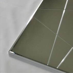 Oglinda decorativa Logon, Argint, 130x62x2 cm