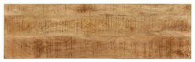 Masa consola, 120x35x76 cm, lemn masiv de mango  otel 1, Lemn masiv de mango (picioare negre)