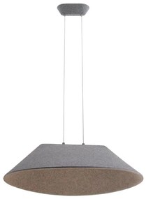 Lustra LED suspendata moderna ACOUSTIC gri