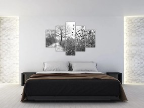 Tablou - Câmpuri în timpul iernii (150x105 cm)