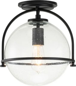 Quintiesse QN-SOMERSET-F-C-BK - Plafonieră SOMERSET 1xE27/60W/230V neagră