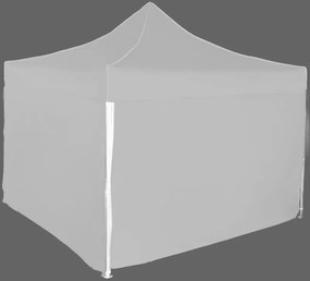 Pavilion de grădină 3x3m – din aluminiu, 4 pereţi laterali, Gri / antracit