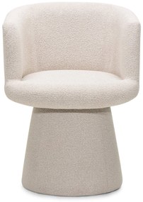 Fotoliu design rotativ YATO, crem