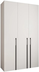 Dulap de haine 140 cm Carmela 40-3 (alb + Negru). 1126605