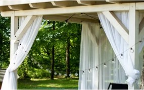 Ghirlandă solară decorativă cu 20 de LED-uri, 8 funcții, 500 mAh, 7,6 m, IP67, alb cald