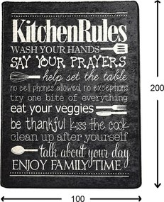Covor, Kitchen, 100x200 cm, Multicolor